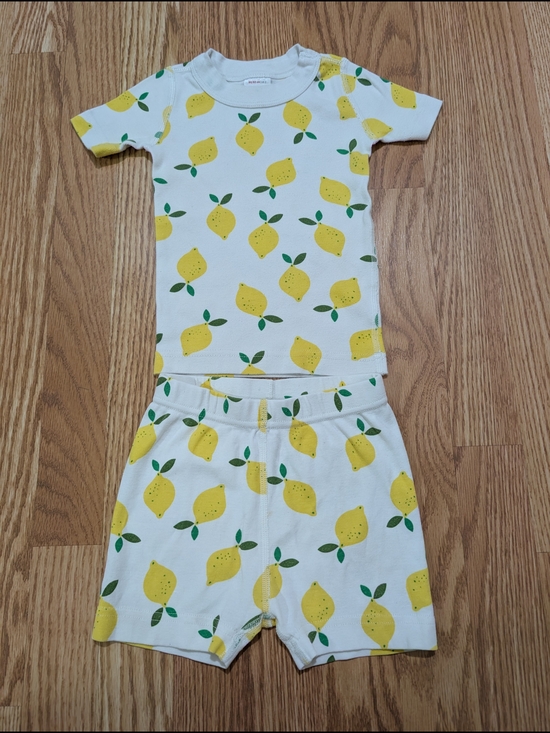 Hanna Andersson Other - Hanna Andersson Lemon Short Sleeve Pajama Set 80/85 2T Organic Cotton